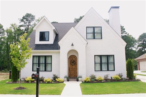 white brick exterior homes